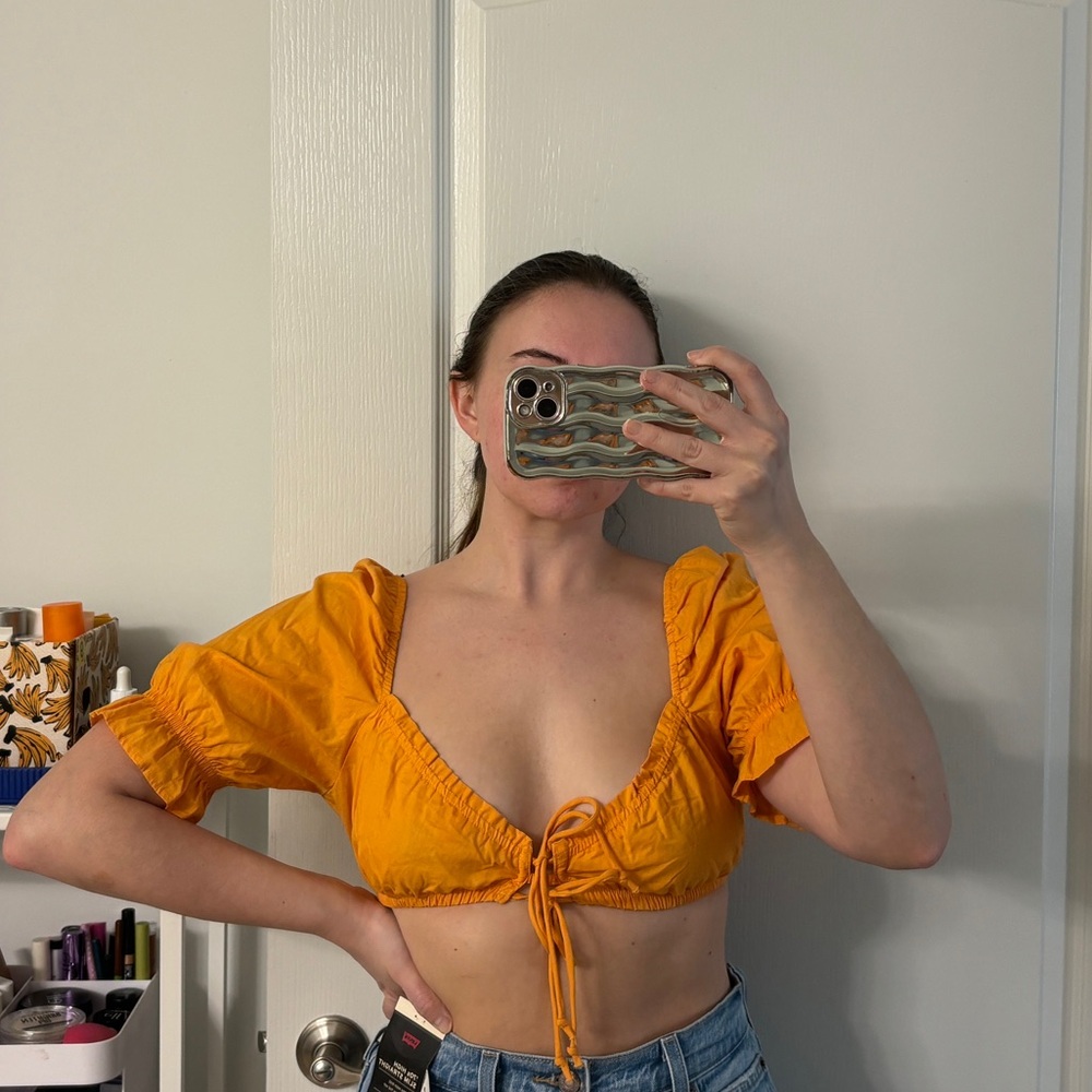 Orange Crop Top